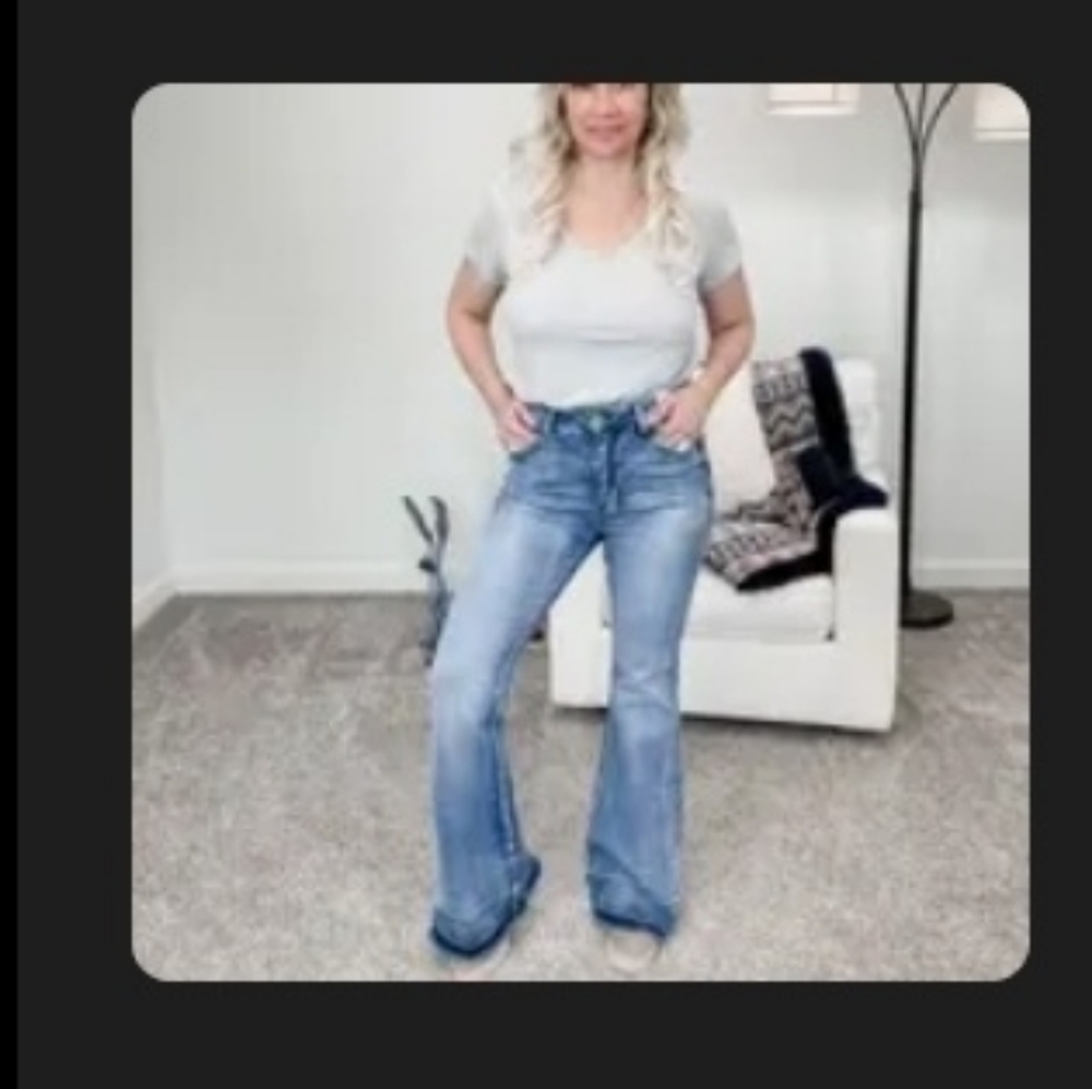 Judy Blue Light Blue Flare Jeans
